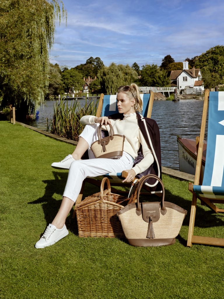 Fairfax & Favor Windsor Basket Bag - lifestyle image